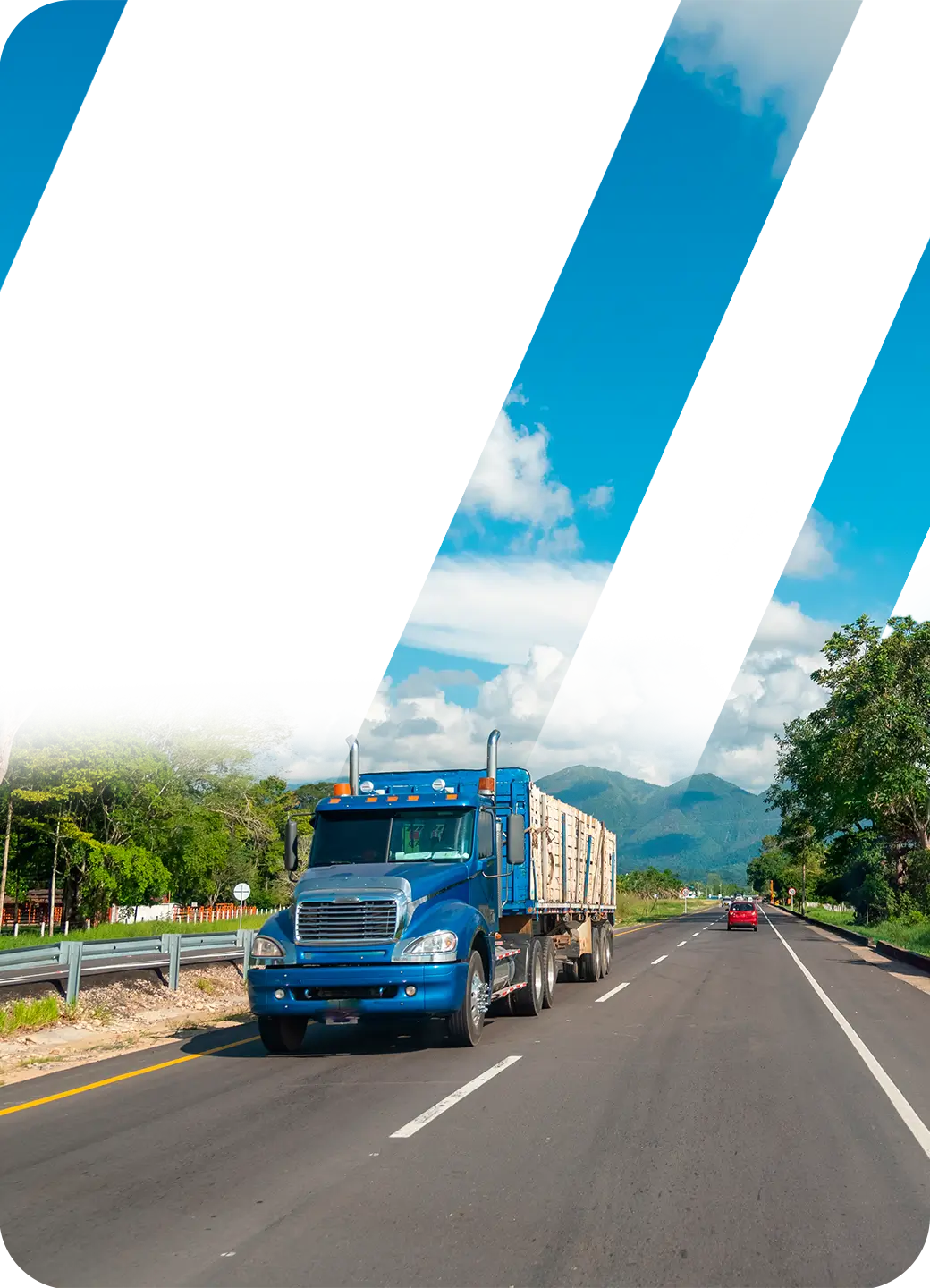 Camion en carretera high brake